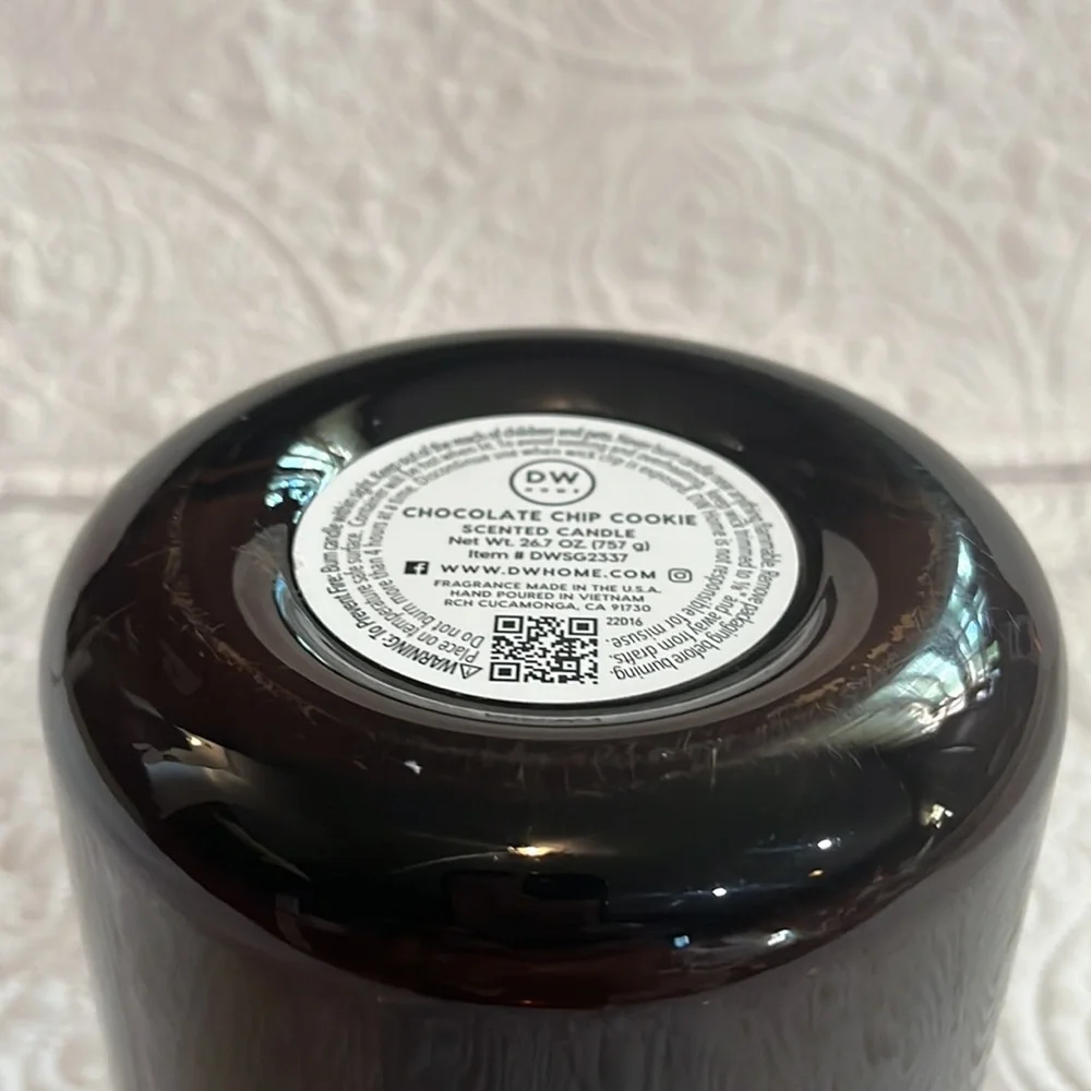 DW Home Chocolate Chip Cookie‎ Candle double wick, New